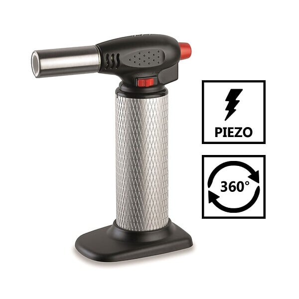 KEMPER - Chalumeau de cuisine Professionnel à gaz Torche gaz rechargeable Utilisation 360° Allumage piezo KEMPER - large