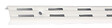 MONIN - Crémaillère double entraxe 32mm blanche 950mm - MONIN - 527290 - vignette