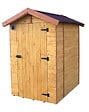 HABRITA - Abri de jardin bois toilettes sèches - L.120xP.120xH.203cm - vignette