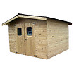 HABRITA - Abri de jardin en bois - 7.25m² - L.316xl.240xH.235cm - vignette