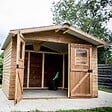 HABRITA - Abri de jardin - Bois - 19mm - 4.46m2 - vignette