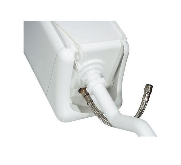 REGIPLAST - Réservoir de chasse JOKER mi-haut pour rénovation - Couleur : blanc - large