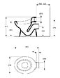 PORCHER - Cuvette WC crèche ou structure petite enfance - Hauteur: 24 cm Blanc - vignette