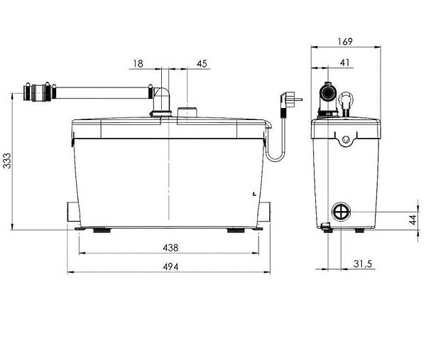 SFA - Pompe de relevage SANISPEED SFA  SSPUPSTD - large