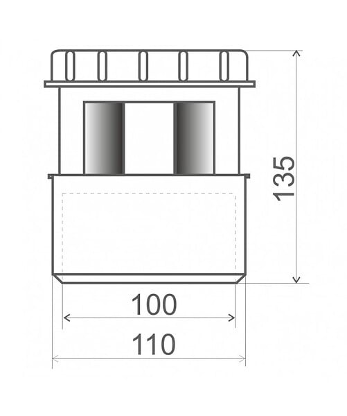 REGIPLAST - Aérateur à membrane - pour tube diam. 100 - 110- réf : AM100 - REGIPLAST - large