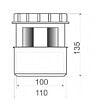 REGIPLAST - Aérateur à membrane - pour tube diam. 100 - 110- réf : AM100 - REGIPLAST - vignette