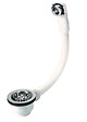 NICOLL - Bonde manuelle à panier inox Ø 84 mm pour évier Ø 60 - Manuelle - avec trop plein- réf : 0204121 - NICOLL - vignette