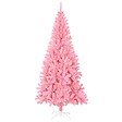 VIDAXL - vidaXL Sapin de Noël artificiel avec support rose 240 cm PVC - vignette