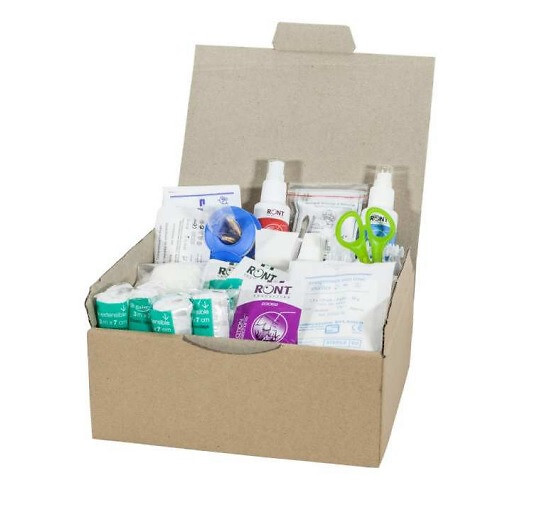 FARMOR - Kit armoire à pharmacie de 5 à 10 personnes en carton KIT 5102 BP Farmor - large