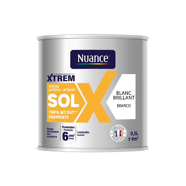 NUANCE - Peinture sol ral 9016 satin 0.5L - large