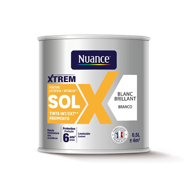 NUANCE - Peinture sol ral 9016 satin 0.5L - large
