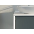 DISTRIBAIN - Meuble de salle de bain Bellano 1400 Gris béton et Blanc - vignette