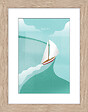 DADA ART - Image encadrée avec passe-partout - 18x24cm - Bois naturel - vignette