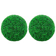 VIDAXL - vidaXL Boules de buis artificielles 2 pcs 35 cm - vignette