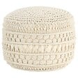 VIDAXL - vidaXL Pouf fait à la main en macramé 45x30 cm Coton - vignette