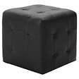 VIDAXL - vidaXL Poufs 2 pcs Noir 30 x 30 x 30 cm Similicuir - vignette