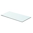 VIDAXL - vidaXL Panneau pour étagère de salon chambre Verre transparent 60 x 25 cm - vignette