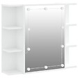 VIDAXL - vidaXL Armoire à miroir avec LED Blanc 70x16,5x60 cm - vignette