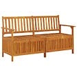 VIDAXL - vidaXL Banc de rangement 148 cm Bois d'acacia solide - vignette