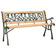VIDAXL - vidaXL Banc de jardin 122 cm fonte et bois de sapin massif - vignette