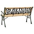 VIDAXL - vidaXL Banc de jardin 122 cm fonte et bois de sapin massif - vignette