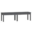 VIDAXL - vidaXL Banc de jardin à 2 places gris 159,5x44x45cm bois massif de pin - vignette
