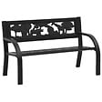 VIDAXL - vidaXL Banc de jardin pour enfants 86 cm acier - vignette