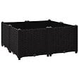 VIDAXL - vidaXL Lit surélevé 80x80x38 cm Polypropylène - vignette