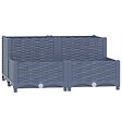 VIDAXL - vidaXL Lit surélevé 80x80x38 cm Polypropylène - vignette