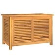 VIDAXL - vidaXL Boîte de rangement de jardin et sac 90x50x58cm bois massif teck - vignette