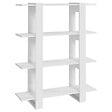 VIDAXL - vidaXL Bibliothèque/Séparateur de pièce Blanc brillant 100x30x123,5 cm - vignette
