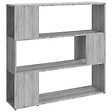 VIDAXL - vidaXL Bibliothèque/Séparateur de pièce Sonoma gris 100x24x94 cm - vignette
