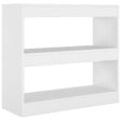 VIDAXL - vidaXL Bibliothèque/Séparateur de pièce Blanc 80x30x72 cm - vignette