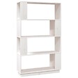 VIDAXL - vidaXL Bibliothèque/Séparateur de pièce Blanc 80x25x132 cm Pin massif - vignette