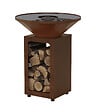OYAT - Brasero plancha B.B.O 58 - Acier Corten - Cognac - 58 cm - vignette