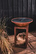 OYAT - Brasero plancha B.B.O 58 - Acier Corten - Cognac - 58 cm - vignette