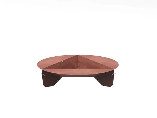 OYAT - Brasero Bonne Anse 80 - Acier Corten - 80 cm - large