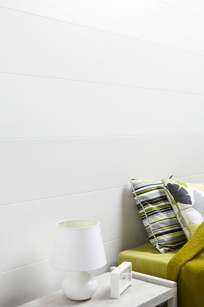 DUMAPLAST - Lambris PVC blanc crème 400x25cm - large