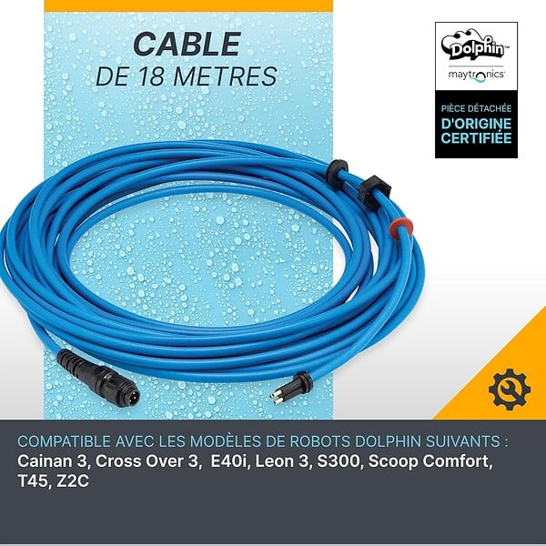 DOLPHIN - Cable D'alimentation 17m Pour Robot Dolphin S300 Et équivalent Voir Liste - 9995885-DIY - large