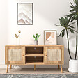 CONCEPT USINE - Buffet avec portes effeffet cannage et 2 niches 120 cm CANGE - vignette