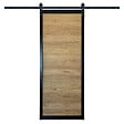 SKYLAB - lot de porte Univers noir et chêne warmia 83 cm - vignette