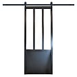 SKYLAB - Lot de porte Industrie - Noir -  L83xH204xP4cm - vignette