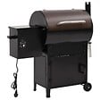 VIDAXL - vidaXL Gril à granulés avec cheminée noir 104 cm fer - vignette
