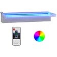 VIDAXL - vidaXL Déversoir pour cascade avec LED RVB Inox 45 cm - vignette