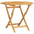 VIDAXL - vidaXL Table pliable de jardin 85x85x76 cm Bois de teck solide - vignette