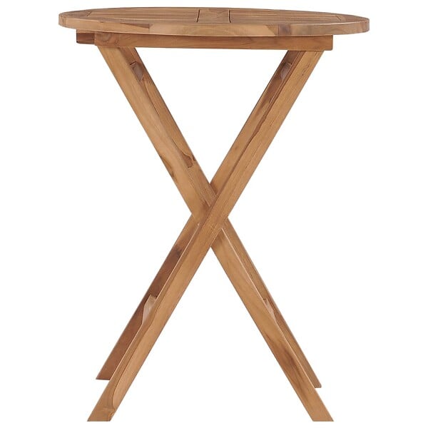 VIDAXL - vidaXL Table pliable de jardin 60 cm Bois de teck solide - large