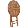 VIDAXL - vidaXL Table pliable de jardin 60 cm Bois de teck solide - vignette
