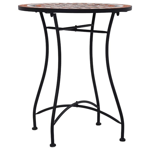 VIDAXL - vidaXL Table de bistro mosaïque Marron 60 cm Céramique - large