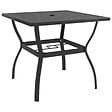 VIDAXL - vidaXL Table de jardin Anthracite 81,5x81,5x72 cm Acier - vignette