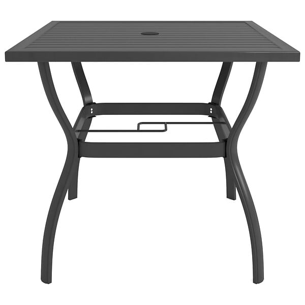 VIDAXL - vidaXL Table de jardin Anthracite 81,5x81,5x72 cm Acier - large